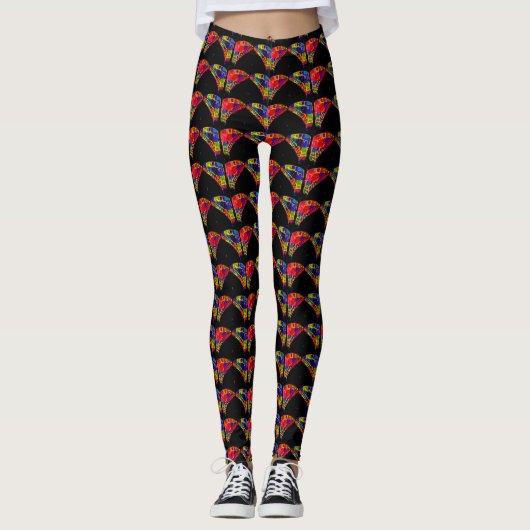 Cooler Butterfly-Stil Leggings (Vorderseite)