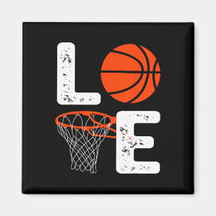 Cooler Bysketbyll für Männer Liebe Trainer Spieler Magnet