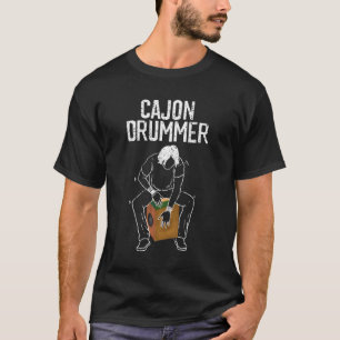 Cooler Cajon Drummer Funny Music Festival T-Shirt
