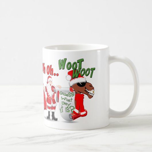 Cooler Camel Hump Weihnachten Kaffeetasse (Rechts)