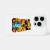 Cooler Capybara-Trunk iPhone Hülle (Rückseite (Horizontal))