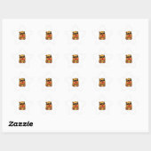 Cooler Capybara Wassermelon Sommer Stern-Aufkleber (Blatt)