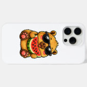 Cooler Capybara Wassermelone Sommer Case-Mate iPhone Hülle (Rückseite (Horizontal))