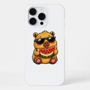 Cooler Capybara Wassermelone Sommer iPhone 16 Pro Max Hülle