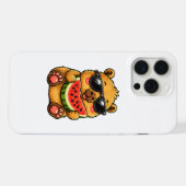 Cooler Capybara Wassermelone Sommer iPhone Hülle (Rückseite (Horizontal))