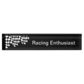Cooler Car Racing Enthusiast Thema Namenschild Namensplakette (Vorderseite)
