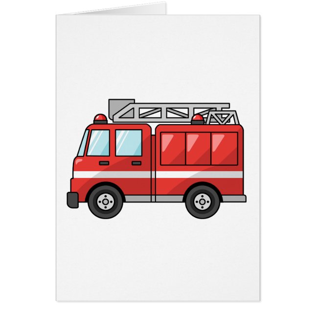 Cooler Cartoon-Feuer-LKW/Motor (Vorne)