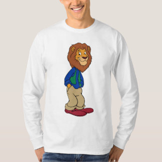 Cooler Cartoon Lion Mascot T - Shirt Design