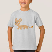 Cooler Cartoon Lioness Kinder T - Shirt (Vorderseite)