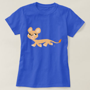 Cooler Cartoon Lioness T - Shirt