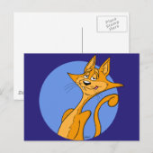 Cooler Cartoon Postkarte (Vorne/Hinten)