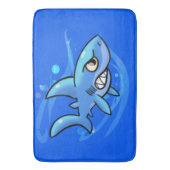 Cooler Cartoon Shark Badematte (Vorderseite Vertikal)