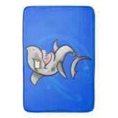 Cooler Cartoon Shark Badematte (Vorderseite Vertikal)