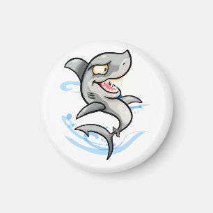 Cooler Cartoon Shark Magnet