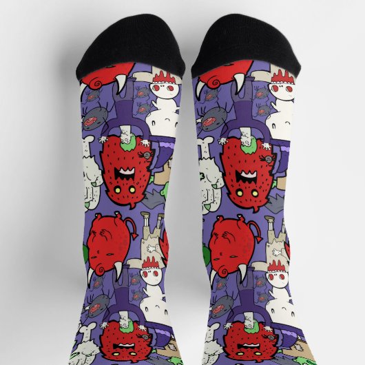Cooler Cartoon Socken (Oben)