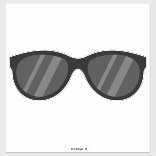 Cooler Cartoon Sonnenbrille Aufkleber (Blatt)