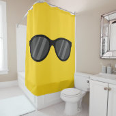 Cooler Cartoon Sonnenbrille Duschvorhang (Beispiel)