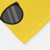 Cooler Cartoon Sonnenbrille Fleecedecke (Ecke)