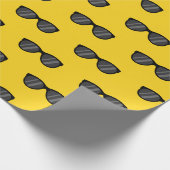 Cooler Cartoon Sonnenbrille Geschenkpapier (Ecke)