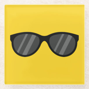 Cooler Cartoon Sonnenbrille Glasuntersetzer