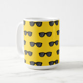 Cooler Cartoon Sonnenbrille Kaffeetasse (Vorderseite Links)