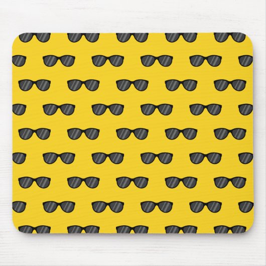 Cooler Cartoon Sonnenbrille Mousepad (Vorne)