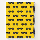 Cooler Cartoon Sonnenbrille Notizblock (Rückseite)