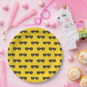 Cooler Cartoon Sonnenbrille Pappteller (Party)