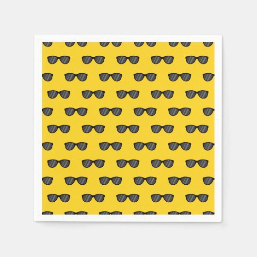 Cooler Cartoon Sonnenbrille Serviette (Vorderseite)