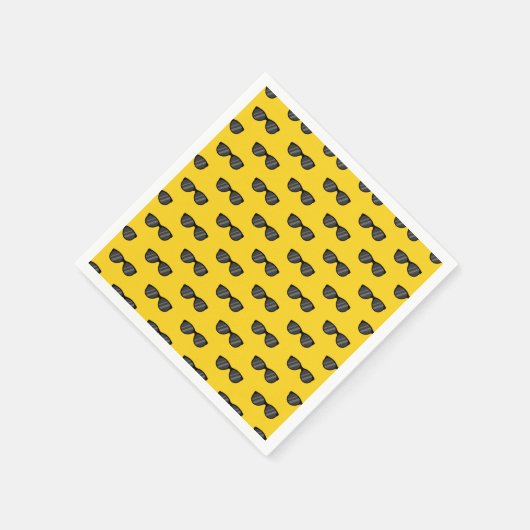Cooler Cartoon Sonnenbrille Serviette (Ecke)