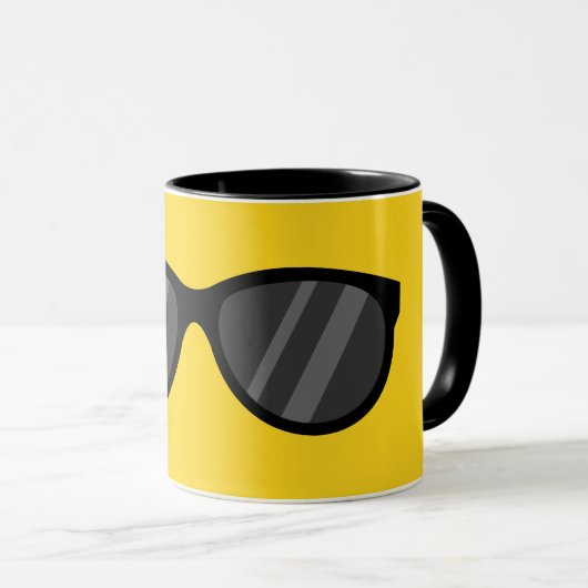 Cooler Cartoon Sonnenbrille Tasse (VorderseiteRechts)