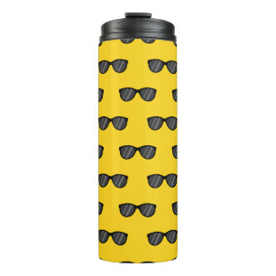 Cooler Cartoon Sonnenbrille Thermosbecher