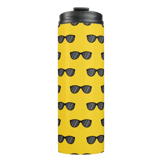 Cooler Cartoon Sonnenbrille Thermosbecher (Vorderseite)