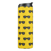 Cooler Cartoon Sonnenbrille Thermosbecher (Nach links gedreht)