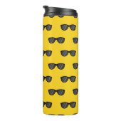 Cooler Cartoon Sonnenbrille Thermosbecher (Nach rechts gedreht)