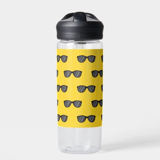 Cooler Cartoon Sonnenbrille Trinkflasche (Vorderseite)