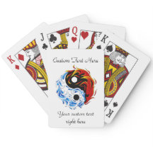 Cooler Cartoon Tätowiersymbol Wasserfeuer Yang