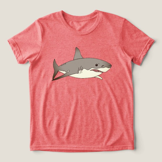 Cooler Cartoon Tri-Blend Shirt (Design Vorderseite)