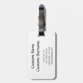 Cooler Cartoontätowierungssymbol-Orientale-Drache Gepäckanhänger (Rückseite vertikal)