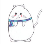 Cooler Cat Cartoon Niedliches Party Fächer