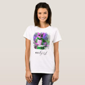 *~* Cooler Cat DRUMMER AP91 Girl-Freund T-Shirt (Vorne ganz)
