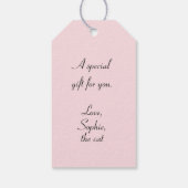 Cooler Cat Leopard-Druckgeschenk-Tag Geschenkanhänger (Rückseite)