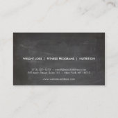 COOLER CHALKBOARD-KREIS mit IHREM NAMEN Visitenkarte (Rückseite)