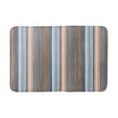Cooler Chic Brown Slate Blue Gran Streifen Kunst,  Badematte (Vorderseite)