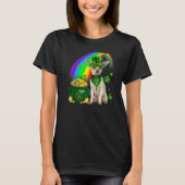 Cooler Chihuahua Dog Leprechauns Kleeblatt Clover T-Shirt (Vorderseite)