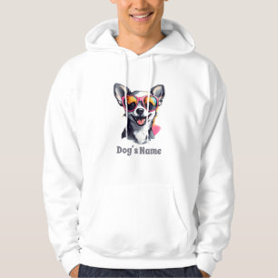 Cooler Chihuahua-Hund mit Sonnenbrille Hoodie