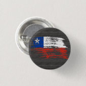 Cooler chilenischer Flaggenentwurf Button (Vorne & Hinten)