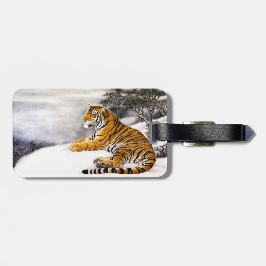 Cooler chinesischer flaumiger gepäckanhänger (Rückseite horizontal)