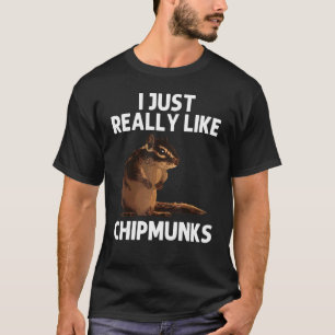 Cooler Chipmunk für Damen und Herren Eichhörnchen T-Shirt