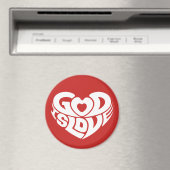 Cooler Christlicher Gott ist Liebe Bibel Verse-Sch Magnet (In Situ (Geschirrspüler))